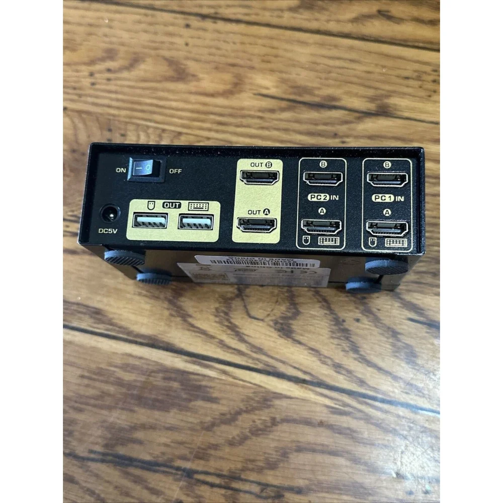 CKL HDMI KVM Switch 2 Port Dual Monitor Extended Display USB KVM Switch No Cords